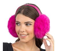 Chaks - Cache-oreilles pour femmes, cache-oreilles en fausse fourrure, accessoire d'hiver pour les marchés de Noël et les costumes, carnaval