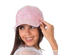 Chaks - Casquette baseball avec paillettes, strass casquette pour festival, fête & carnaval