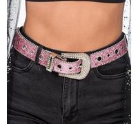 Chaks - Ceinture strass femme 120 cm, ceinture taille scintillante pour jeans, robes, look western