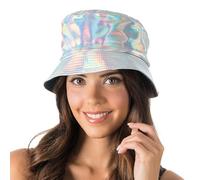 Chaks - Chapeau de pêcheur holographique, chapeau bob brillant