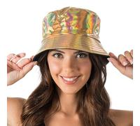 Chaks - Chapeau de pêcheur holographique, chapeau bob brillant