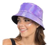 Chaks - Chapeau de pêcheur métallisé, Pliable avec Protection UV