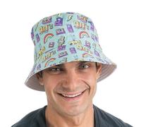 Chaks - Chapeau de pêcheur vintage des années 90, chapeau de soleil pour femmes et hommes, style rétro, accessoires d'été, festival