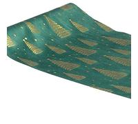 Chaks - Chemin DE Table Velours SAPINS 28CMX3M Vert ÉPICÉA