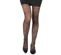 Chaks - Collants à motifs pour femmes, bas à motifs en taille unique, accessoires de costume pour Halloween et Carnaval