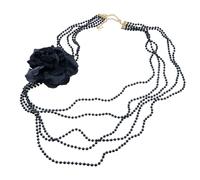 Chaks - Collier Charleston avec perles et fleur pour femme