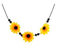 Chaks - Collier de tournesols, bijoux pour costume hippie des années 70