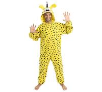 Chaks - Combinaison Marsupilami officielle pour homme, combinaison jaune à capuche, costume pour Comic Con et carnaval