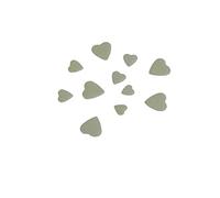 Chaks - CONFETTIS COEURS 3D RÉSINE 50G VERT SAUGE