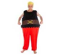 Chaks - Costume Cétautomatix pour homme, tenue officielle Astérix et Obélix, ensemble forgeron 4 pièces pour carnaval et Comic Con