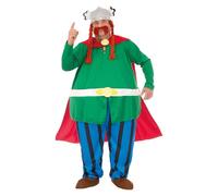 Chaks - Costume de Abraracourcix, déguisement officiel Astérix et Obélix, ensemble chef de 6 pièces pour carnaval et Comic Con