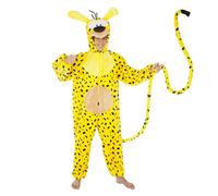 Chaks - Costume de Marsupilami, combinaison jaune pour adultes
