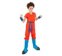 Chaks Déguisement Goku Saiyan Super Dragon ball enfant - Bleu - 11 à 12 ans (152 cm)