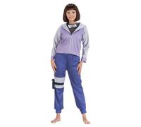 Chaks - Costume Hinata Hyuga, ensemble de cosplay, cosplay | Tenue officielle Naruto, ensemble 5 pièces comprenant un sweat à capuche, un pantalon et un sac de ninja, pour le carnaval