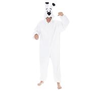 Chaks - Costume Idéfix, chien d'Astérix et Obélix, onesie avec capuche, déguisement pour carnaval et Comic Con