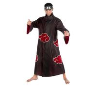 Chaks - Costume Itachi Uchiha, tenue officielle Naruto, 2 pièces pour adultes, accessoire anime pour carnaval et Comic Con