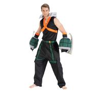 Chaks Costume Katsuki Bakugo, pour adulte, tenue d'anime My Hero Academia, 5 pièces, pour carnaval et bande dessinée