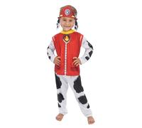 Chaks - Costume Marcus pour enfants, tenue officielle Pat’ Patrouille, ensemble 3 pièces avec bandeau, t-shirt et pantalon pour carnaval