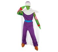 Chaks - Costume Piccolo pour hommes, tenue officielle Dragon Ball, ensemble anime 9 pièces pour carnaval, cosplay et Comic Con