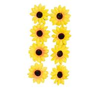 Chaks - Décoration de tournesols, 30 pièces, diamètre 4 cm, décoration de fête, hippie, fleurs artificielles