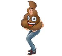 Chaks Déguisement Emoji crotte adulte - Marron - Taille Unique