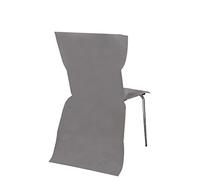 Chaks - Em601/gris - Sachet de 6 Housses de Chaise Non Tisse Gris