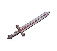 Chaks - Épée Chevalier MÉDIÉVAL Lion Rouge Mousse EVA 45CM - Accessoire de déguisement - Cosplay pour Enfant, Teen - Thême(s) : Carnaval
