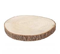 Chaks Extra Grand Rondin en Bois 3,5cm Naturel Plat Ø 32-36cm