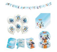 Chaks - Kit déco anniversaire Naruto pour enfant, décoration de fête