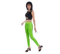 Chaks - Leggings Brillants pour Femme, Taille Haute, pour Festivals