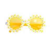 Chaks - Lunettes Daisy fleur, lunettes hippie, accessoires années 70, avec fleurs, festival, carnaval