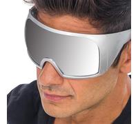 Chaks - Lunettes de soleil futuristes, verres teintés, lunettes de soirée | Modèle flat top avec frange continue, accessoire pour festivals et soirées, effet miroir