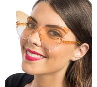 Chaks - LUNETTES PC PAPILLON VERRES FUMÉS ORANGE ADULTE