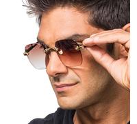 Chaks - Lunettes sans monture, lunettes unisexes pour les festivals | Lunettes de soleil sans monture pour femmes et hommes, accessoire de festival pour boîte de nuit, soirées et tenues d'été