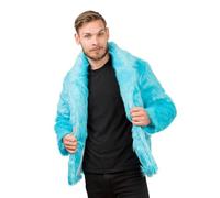 Chaks - Manteau de fourrure pour adultes, veste courte en fausse fourrure, pour carnaval, festival, fête Fashion