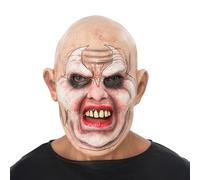 Chaks - Masque en latex Psycho pour adultes, masque d'horreur, meurtrier, accessoires de costume pour Halloween et carnaval