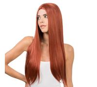 Chaks - Perruque à cheveux longs 73 cm, cheveux synthétiques pour cosplay | Perruque lisse, postiche pour le carnaval, festivals et déguisements, coiffure longue en cheveux synthétiques