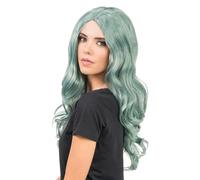 Chaks - Perruque pastel pour femme 66 cm, cheveux longs et bouclés | Perruque synthétique pour femme, accessoire de carnaval, cosplay et festival, cheveux longs et bouclés