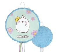 Chaks - Piñata Molang pour anniversaire d'enfant, à remplir soi-même, Ø 40 cm, à suspendre, accessoires de fête Molang officiels