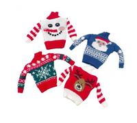 Chaks Pull de Noël Lutin Farceur 11 cm Rouge