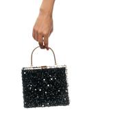Chaks - Sac à main, pochette à paillettes, sac à anses, accessoire pour le carnaval, la discothèque, le quotidien