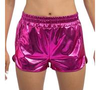 Chaks - Short métallisé, Hotpants Brillants avec Poches