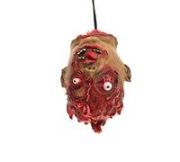 Chaks Suspension TÊTE ARRACHÉE Latex 16X17X30CM - Décoration spécial Halloween - Thème(s) : Ensanglanté