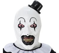 Chaks - Terrifier Art le masque de clown, accessoire de costume d'Halloween, latex pleine tête masque d'horreur pour le carnaval cosplay
