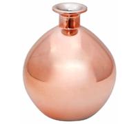 Chaks Vase Boule en Verre ø12,5 x 14,5 cm, métallisé Rose Gold