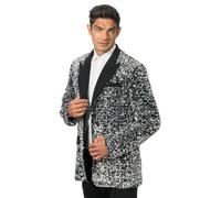 Chaks - Veste à paillettes, veste scintillante pour les festivals, le carnaval, le réveillon du Nouvel An et les costumes de showman