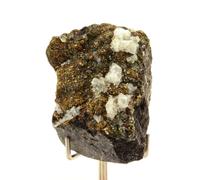 CHALCOPYRITE + CALCITE - Pierre Naturelle en Provenance de France, Anduze - Minéral Brillant et Coloré 272.30 ct - Certificat d'Authenticité Inclus 39 x 32 x 29 mm G