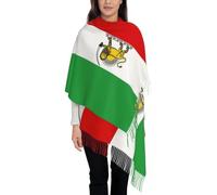 Châle Chaud En Laine Pashmina - Drapeau De L'Iran Châle Wrap Pour Femme Hiver Grande Longue Écharpe Tricotée D'Hiver Pour Femme Écharpes Réversibles Iraniennes, Taille Unique