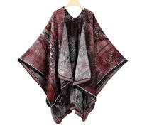 Châle Chaud For Femmes Cape Enveloppante Jiangnan Water Town Art Tourisme Châle Imitation Cachemire Tricoté Écharpe Cape Pansement Extérieur(4)