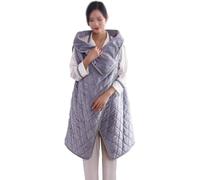 Châle Chauffant Électrique, Coussin Chauffant USB, Chauffe-épaules Dos Abdomen Jambières, 3 Réglages Avec Boutons, Doux Et Confortable, Lavable En Machine(Gray,With zip)